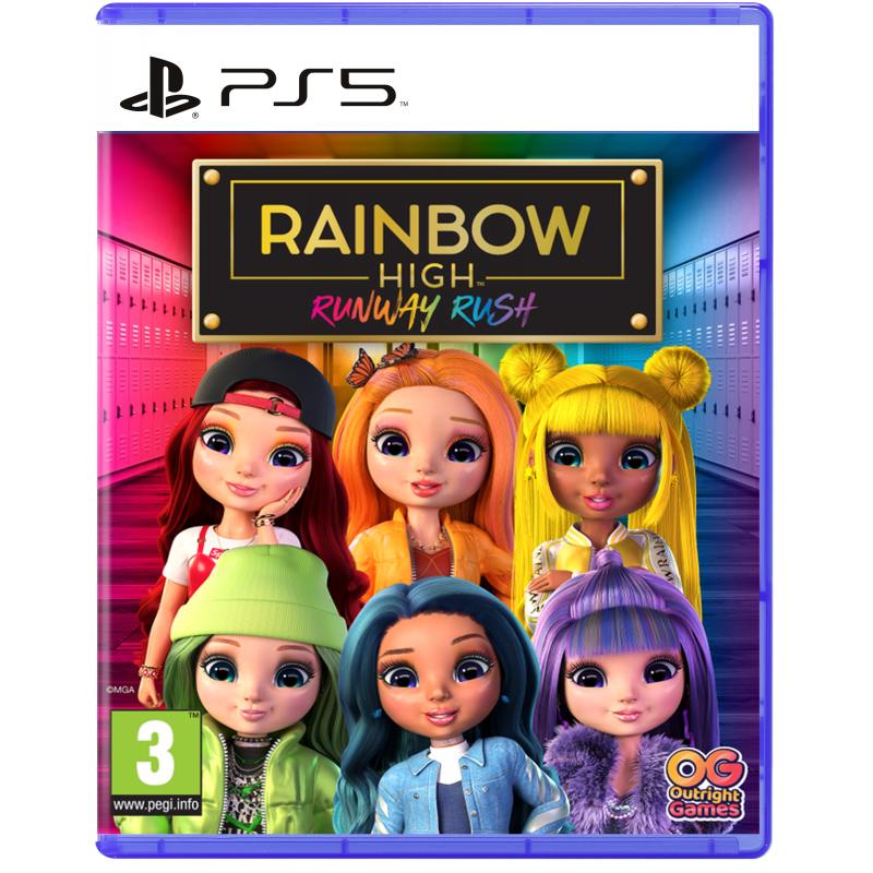RAINBOW HIGH: RUNWAY RUSH – PlayStation 4 – spilomslag