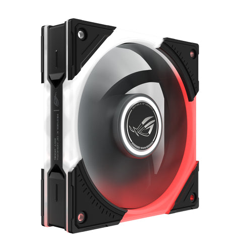 ASUS ROG Eurux GR120 ARGB Fan Single Pack – set skråt forfra (vinkel 3)