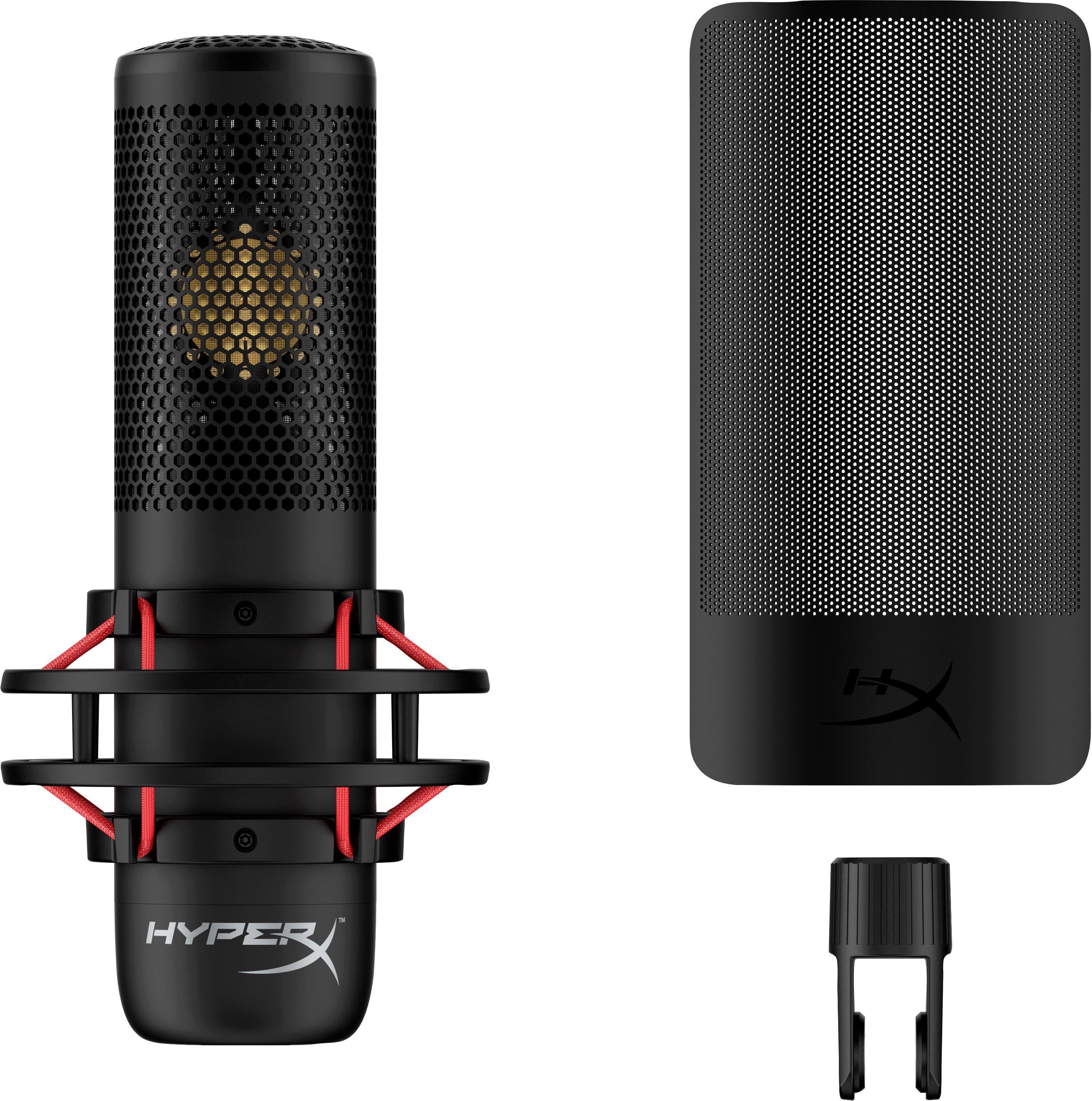 HyperX ProCast Mikrofonkabel -38dB Cardioid Svart Röd