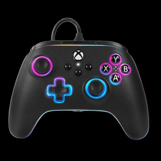 PowerA Advantage Cabled Controller - Xbox Series X/S - Med Lumectra - Svart