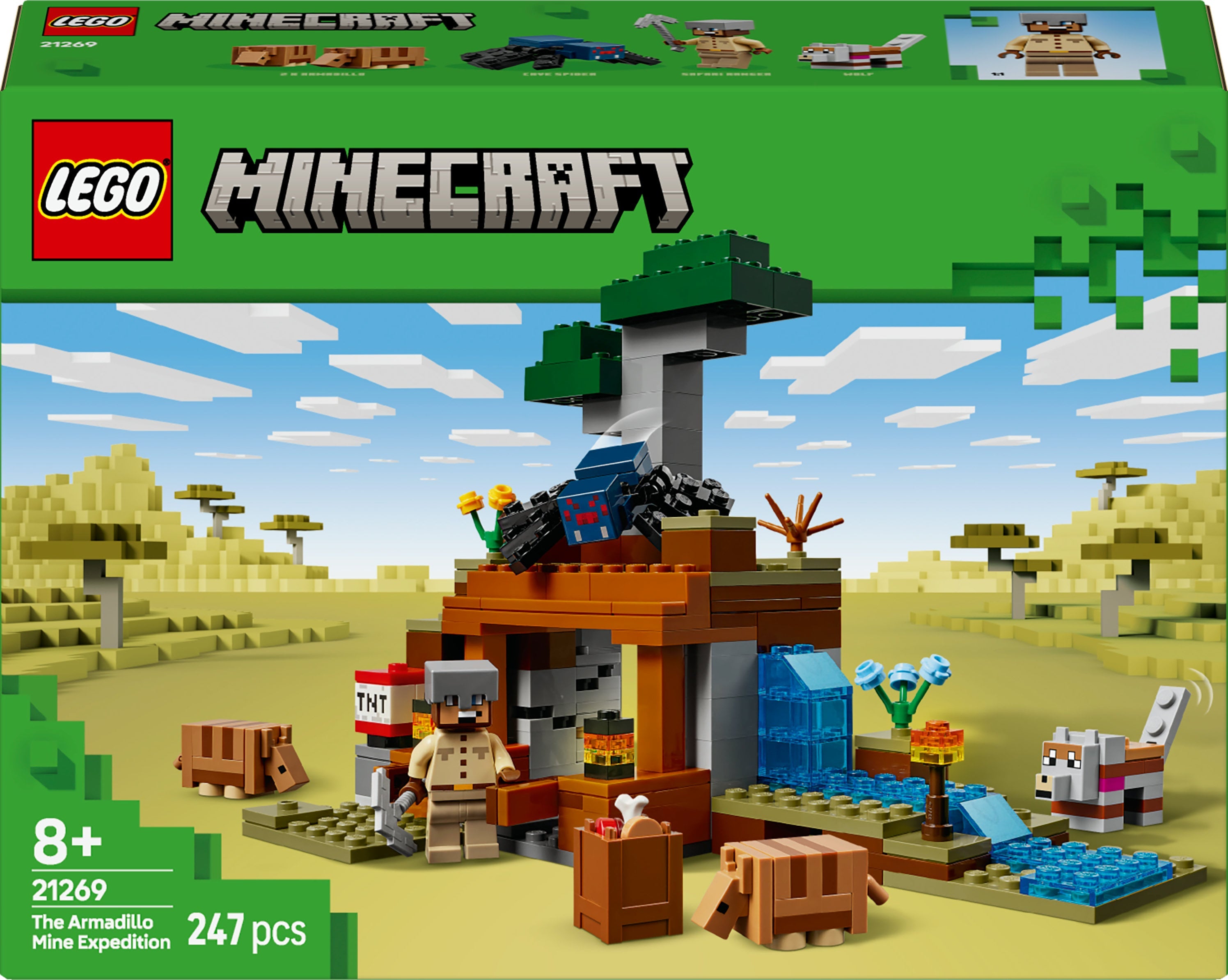LEGO 21269 Minecraft Bältdjursgruvans Expedition