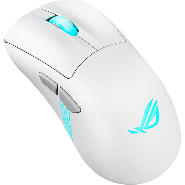 ASUS ROG Keris II Origin – gamingmus – Hvid – produkt set skråt forfra