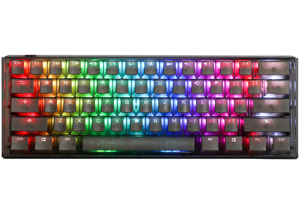 Ducky One 3 - Aura Black Nordic - Mini 60% - Körsbärsröd - RGB