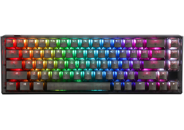 Ducky One 3 - Aura Black Nordic - SF 65% - Körsbärsröd - RGB