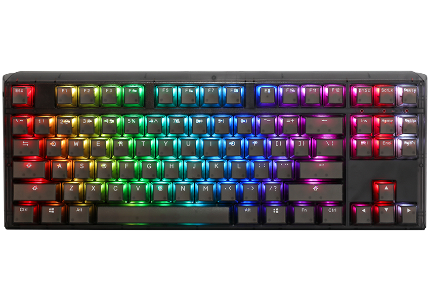 Ducky One 3 - Aura Black Nordic - TKL - Körsbärsröd - RGB
