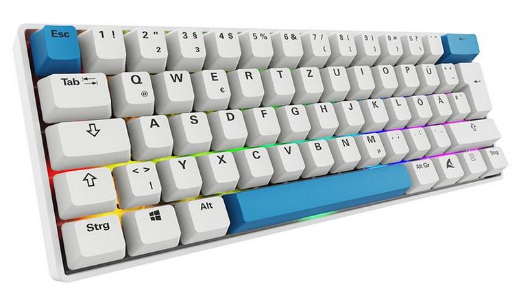 Sharkoon SKILLER SGK50 S4 Gen2 PBT (white, DE layout, Gateron G Pro 3.0 Yellow) Sharkoon