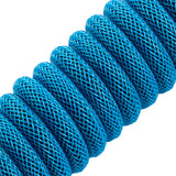 CableMod Pro Coiled Keyboard Kabel USB A Till USB Typ C, Spectrum Blue - 150cm