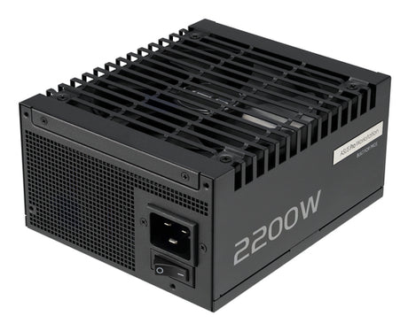 ASUS Pro WS 2200P – sort strømforsyning set fra strømindgangen