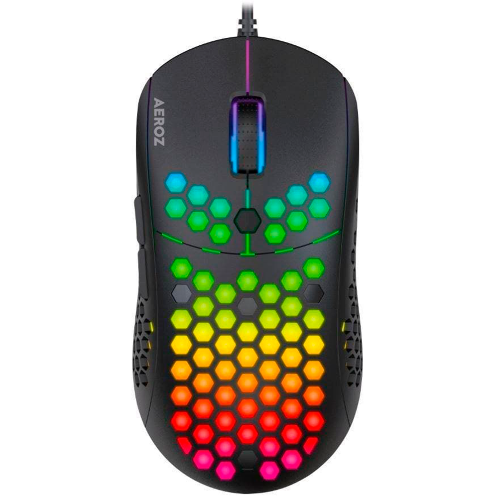 AEROZ - GM-1000 SVART - RGB LÄTT SPELMUS