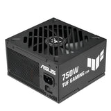 ASUS TUF Gaming 750W Gold EVO – bagside og blæsergitter set skråt