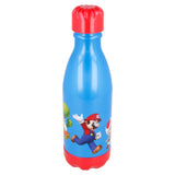 Super Mario - Plastik Vandflaske - Blå - 560 ML