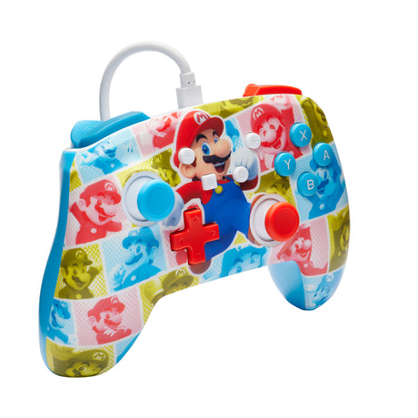 PowerA Enhanced Wired Switch Mario Hero Reel – Controller set skråt