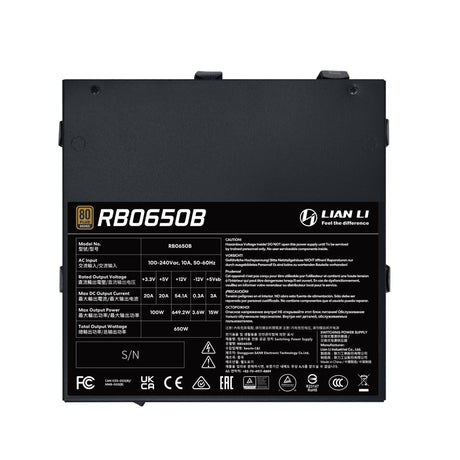 Lian Li RB 650W Bronze PSU Lian Li