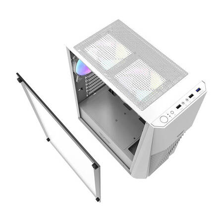 Datorfodral Darkflash DK150 Med 3st Fläktar (vit)