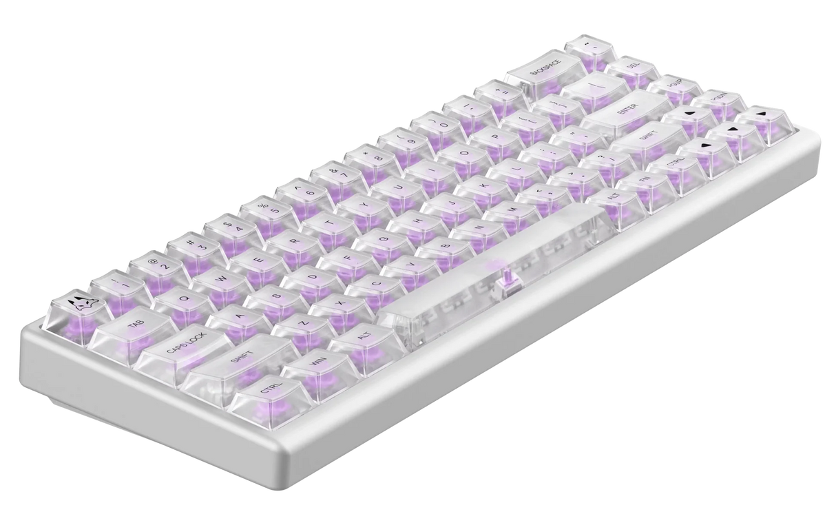 Arbiter – Polar 65 HE – Phantom Clear – SF 65% – Fuji Dual-Rail Magnetic Switches [36g] Linear – ISO Nordic layout