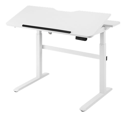 DELTACO Office Premium Sidde/stå-skrivebord Stål Kontor