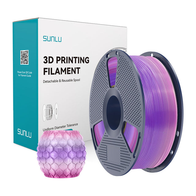 Sunlu PLA Transparent Rainbow filament – Rainbow 03, 1,75 mm, 1 kg