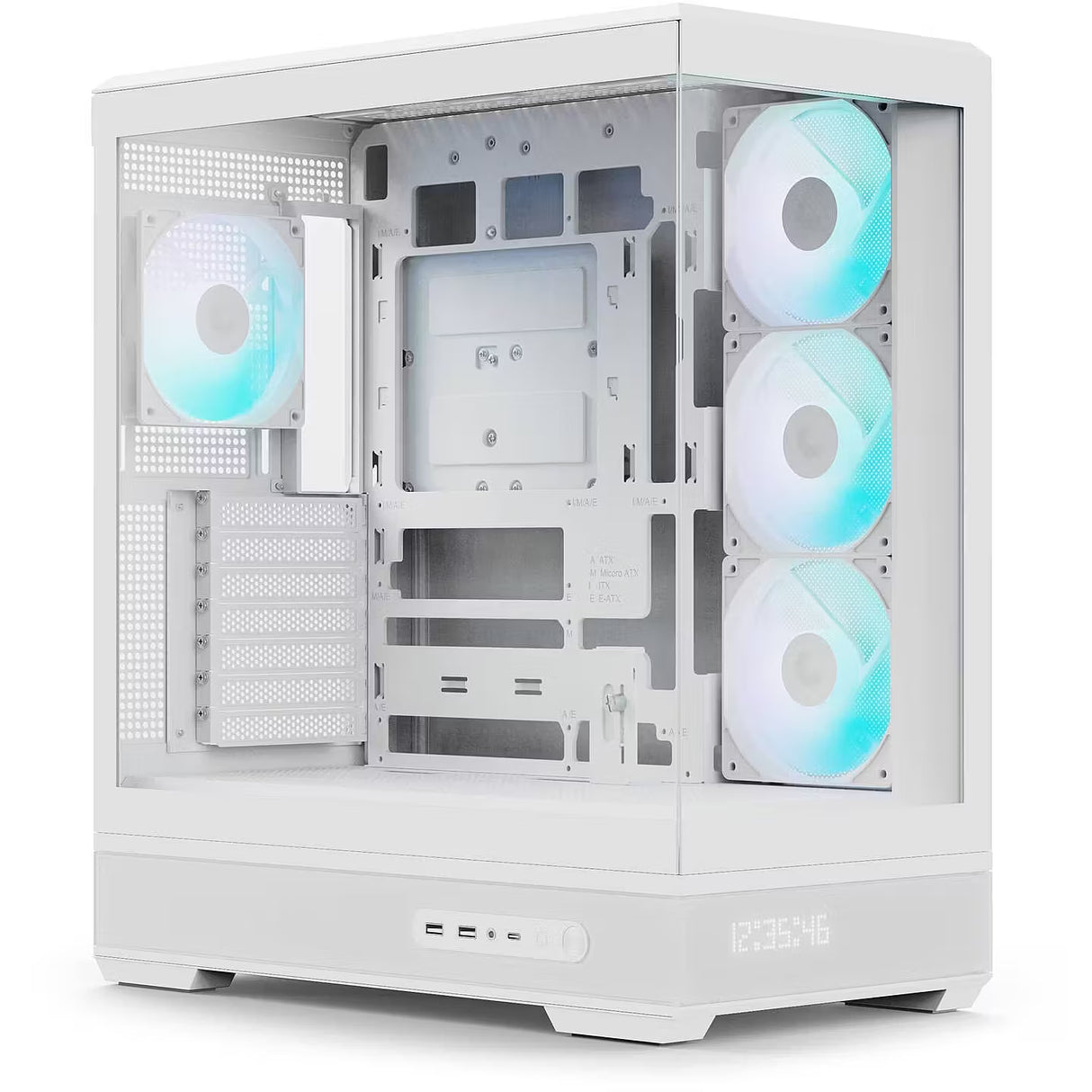 Aerocool P500B Digi, Midi-Tower-chassi, Vitt