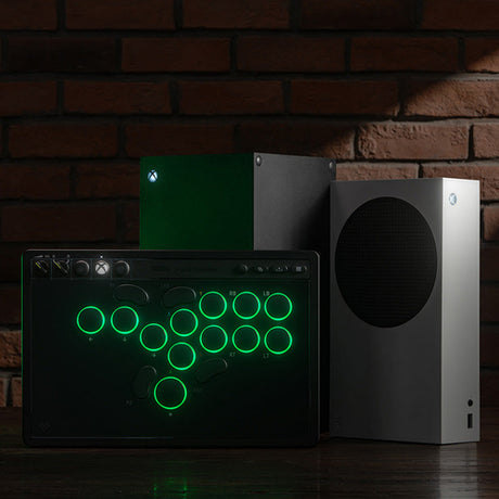 8BitDo Arcade Controller – leverless til Xbox/PC, sort – Controller ved Xbox-konsoller, konsoller medfølger ikke
