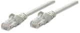 INTELLINET Patchkabel RJ45 U/UTP Cat6 3.00m Hebelschutz grau Intellinet