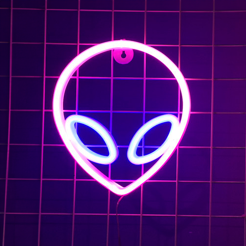 Geekd - Alien Neon Lampa