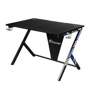 X-Rocker Ocelot Carbon gamingbord – sort med blå/røde detaljer