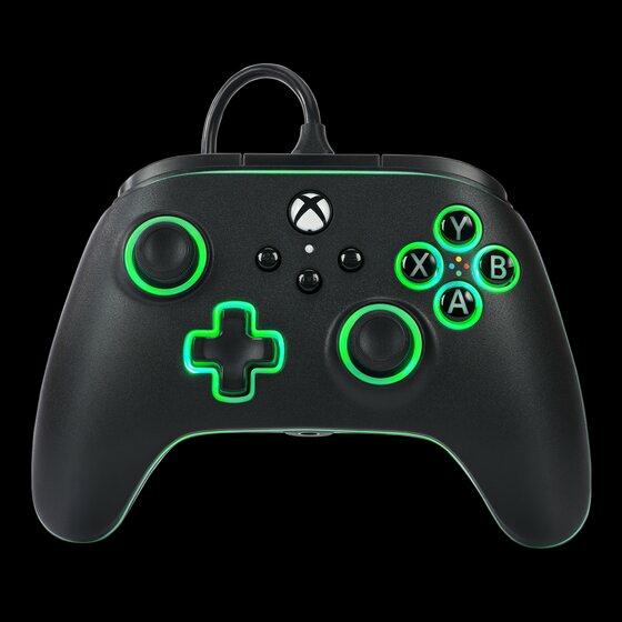 PowerA Advantage Cabled Controller - Xbox Series X/S - Med Lumectra - Svart