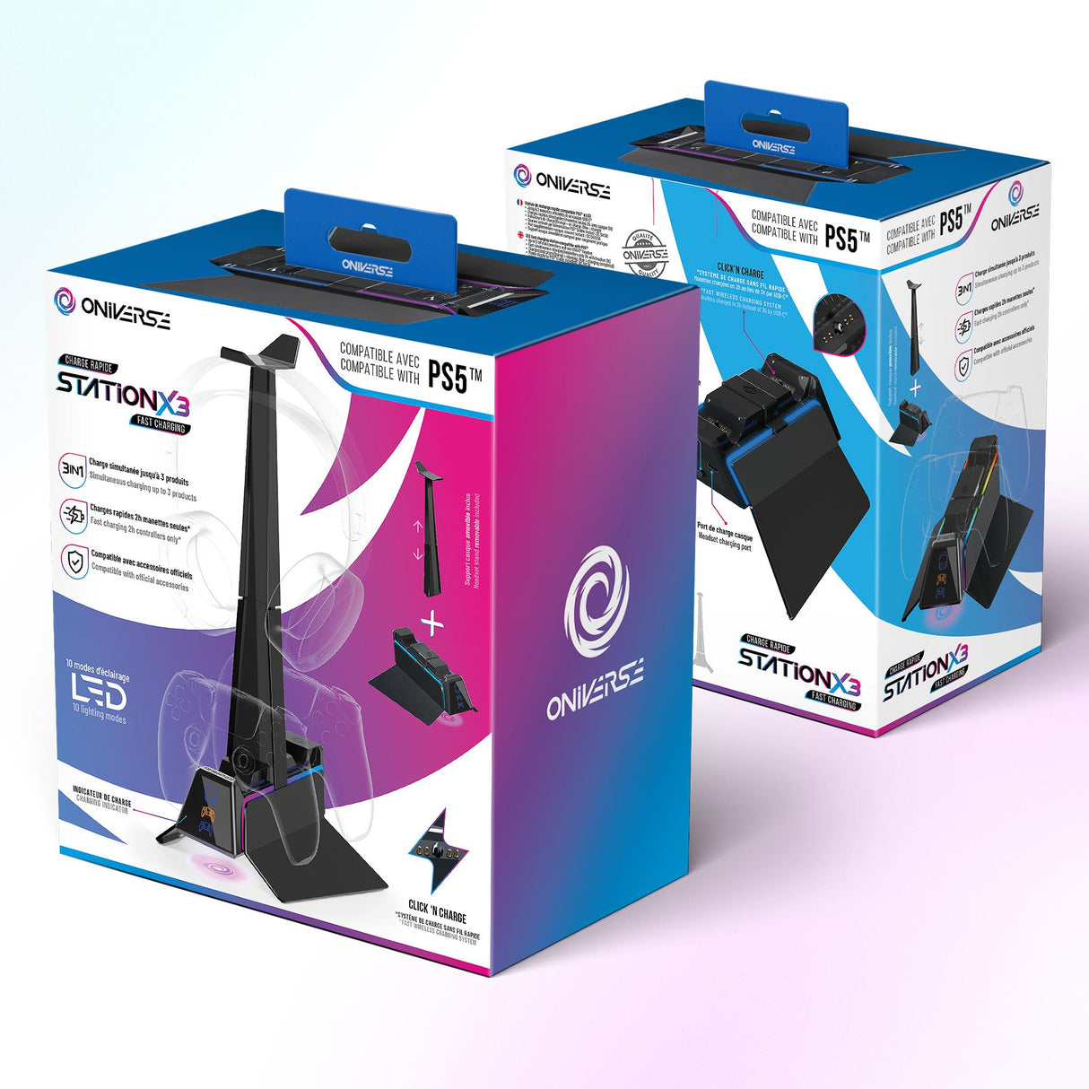 ONIVERSE PS5 FAST CHARGING STATION - BLACK ONIVERSE