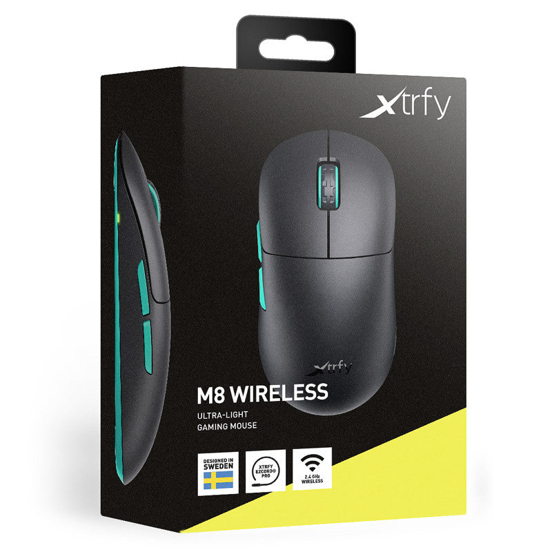Xtrfy M8 Trådlös Spelmus - Svart