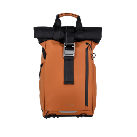 Rollei Fotoliner Ocean Rolltop – kamerarygsæk, orange