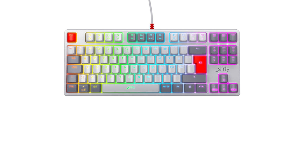 Xtrfy K4 RGB TKL RETRO Mekaniskt Speltangentbord RGB