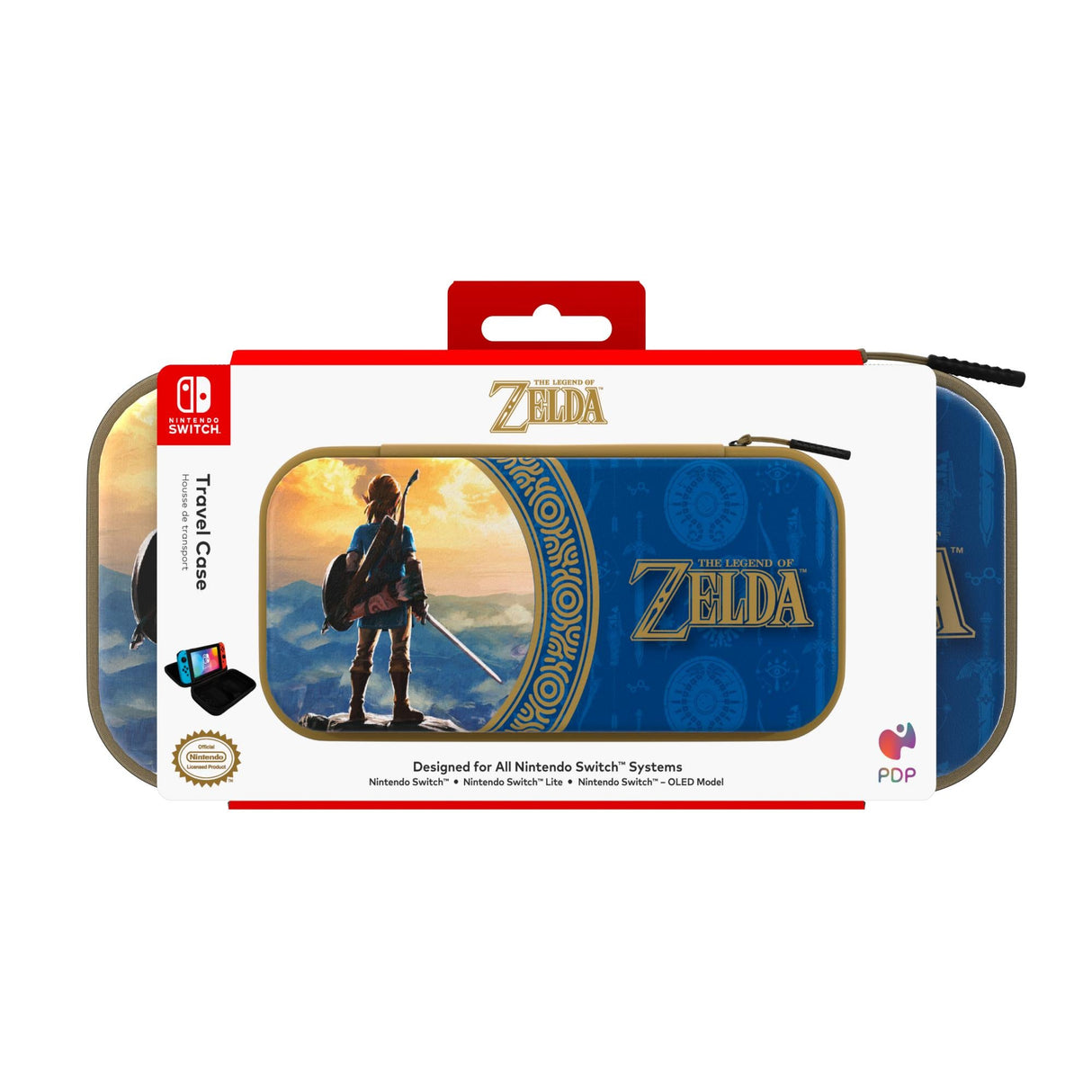 Nintendo Switch Resefodral - Hyrule Blå