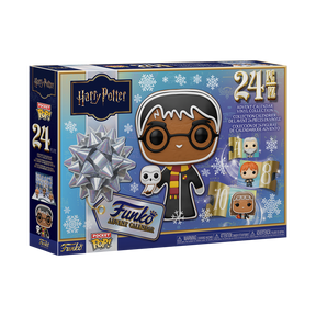 Funko Pocket Pop! Harry Potter julekalender – 24 figurer – kalender og viste indholdsdele