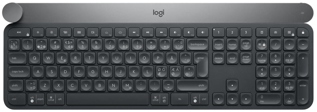 Logitech - Craft Advanced keyboard with creative input dial - Nordic Layout Logitech
