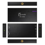 j5create JVA14 – capture card med 4K HDR-gennemgang – Oversigt over sider og stik