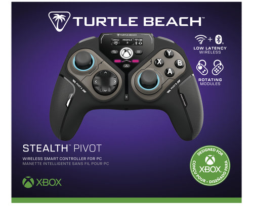 Turtle Beach Stealth Pivot – Controller til PC og Xbox – Sort – emballagens front