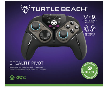 Turtle Beach Stealth Pivot – Controller til PC og Xbox – Sort – emballagens front