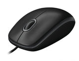 Logitech - B100 800dpi Optical High Quality Wired USB Mouse Logitech
