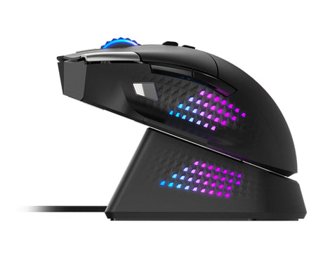 MSI VERSA PRO WIRELESS + Mouse Dock Pro gamingmus - sort - visning 4