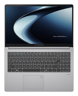 ASUS ExpertBook P1 PM1503CDA-S70264X – taster og arbejdsflade set ovenfra (vinkel 2); tastaturlayout illustrativt