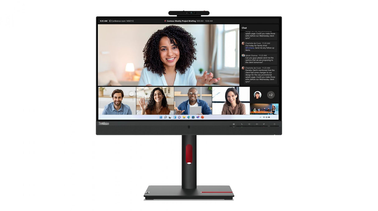 Lenovo ThinkVision T24mv-30 24 1920 X 1080 (Full HD) HDMI DisplayPort USB-C Pivot Monitor