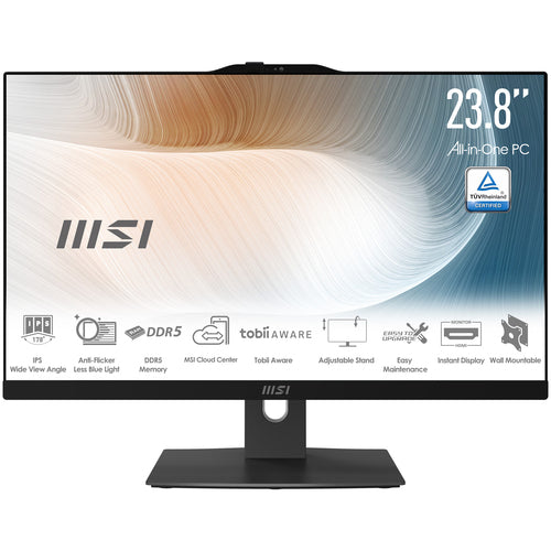 MSI Modern AM242TP 1M-1230EU – all-in-one med specifikationer på billedet