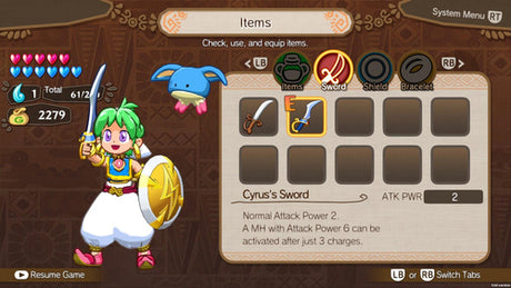Wonder Boy: Asha in Monster World Limited Edition – (Strictly Limited Games) – Nintendo Switch – skærmbillede 5