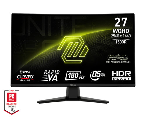MSI MAG 274CQFDE – 27″ buet WQHD-gamingskærm, 180 Hz – skærmens egenskaber