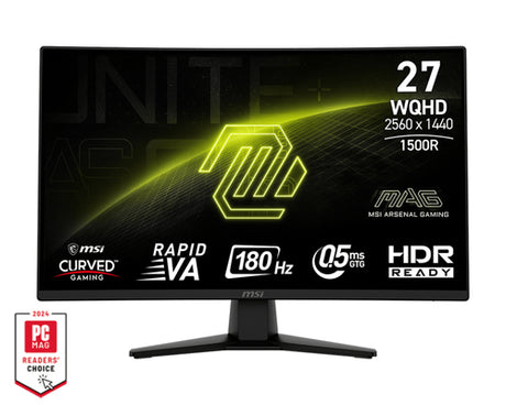 MSI MAG 274CQFDE – 27″ buet WQHD-gamingskærm, 180 Hz – skærmens egenskaber