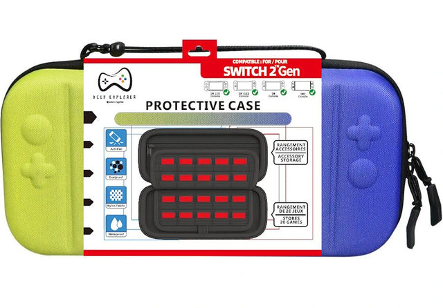 Deep Explorer Protective Case – Blå/Grøn – Nintendo Switch 2 – produktbillede