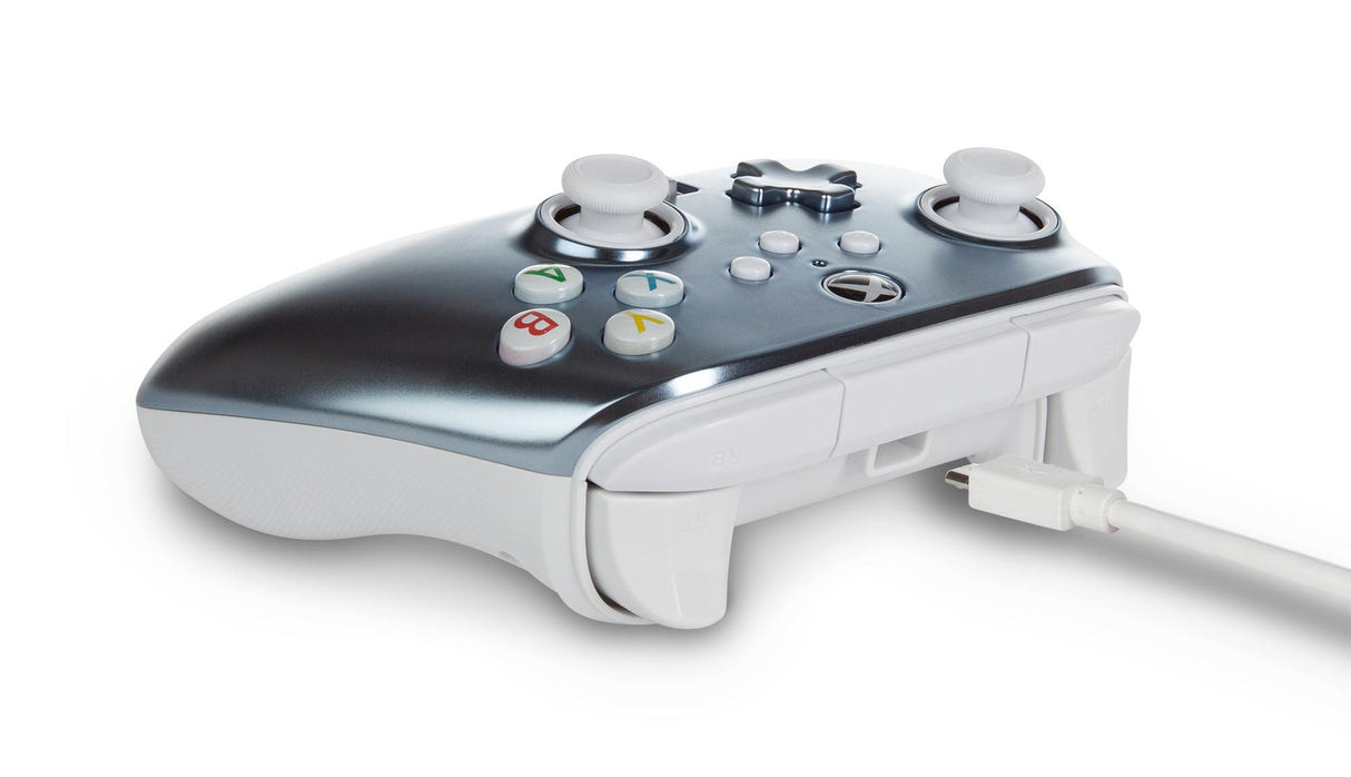 PowerA Enhanced kabelansluten handkontroll för Xbox Series X – S – Metallic Ice