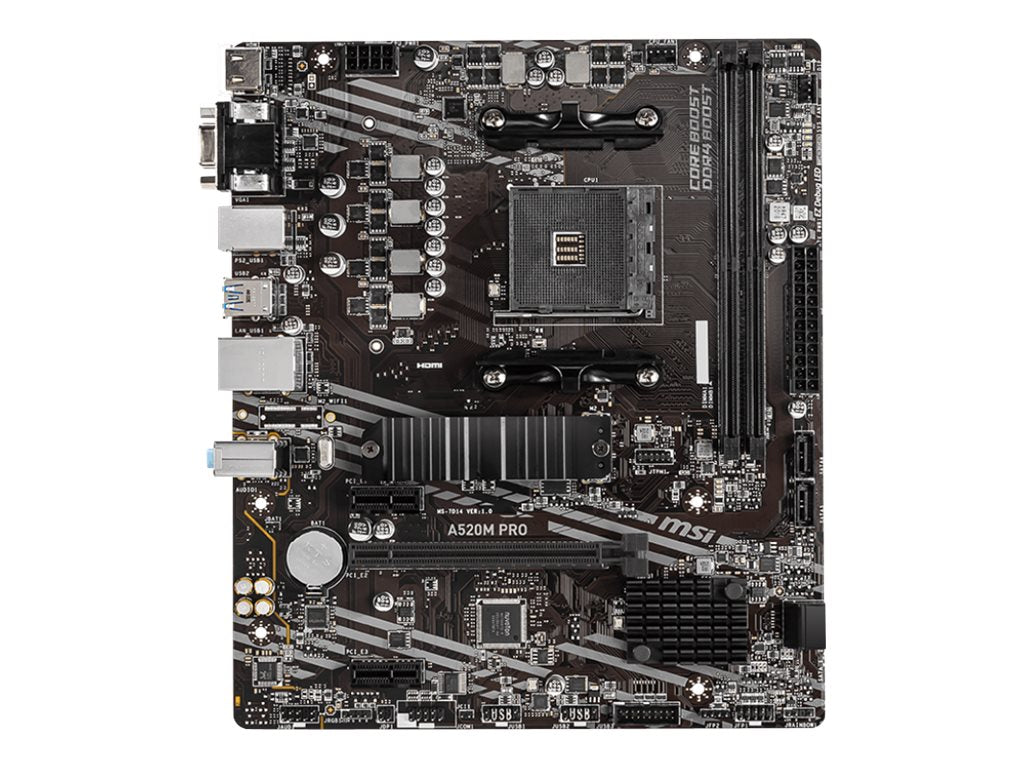 MSI A520M PRO Micro-ATX AM4 AMD A520