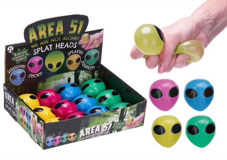 Alien Splat Heads 6 cm, 1 pcs (70352) Squishy