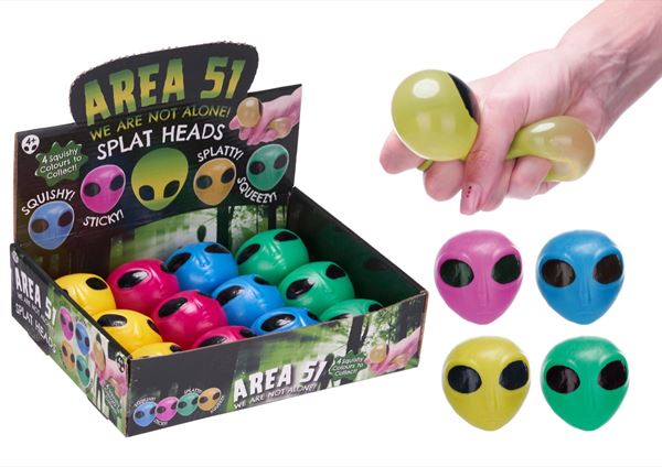 Alien Splat Heads 6 cm, 1 pcs (70352) Squishy